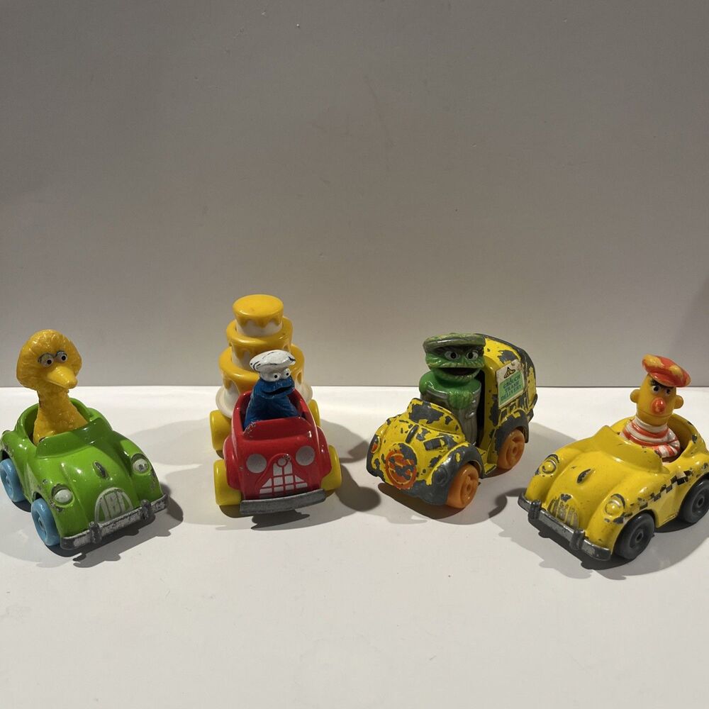 Vintage 1980s Sesame Street Tyco Vehicle Lot